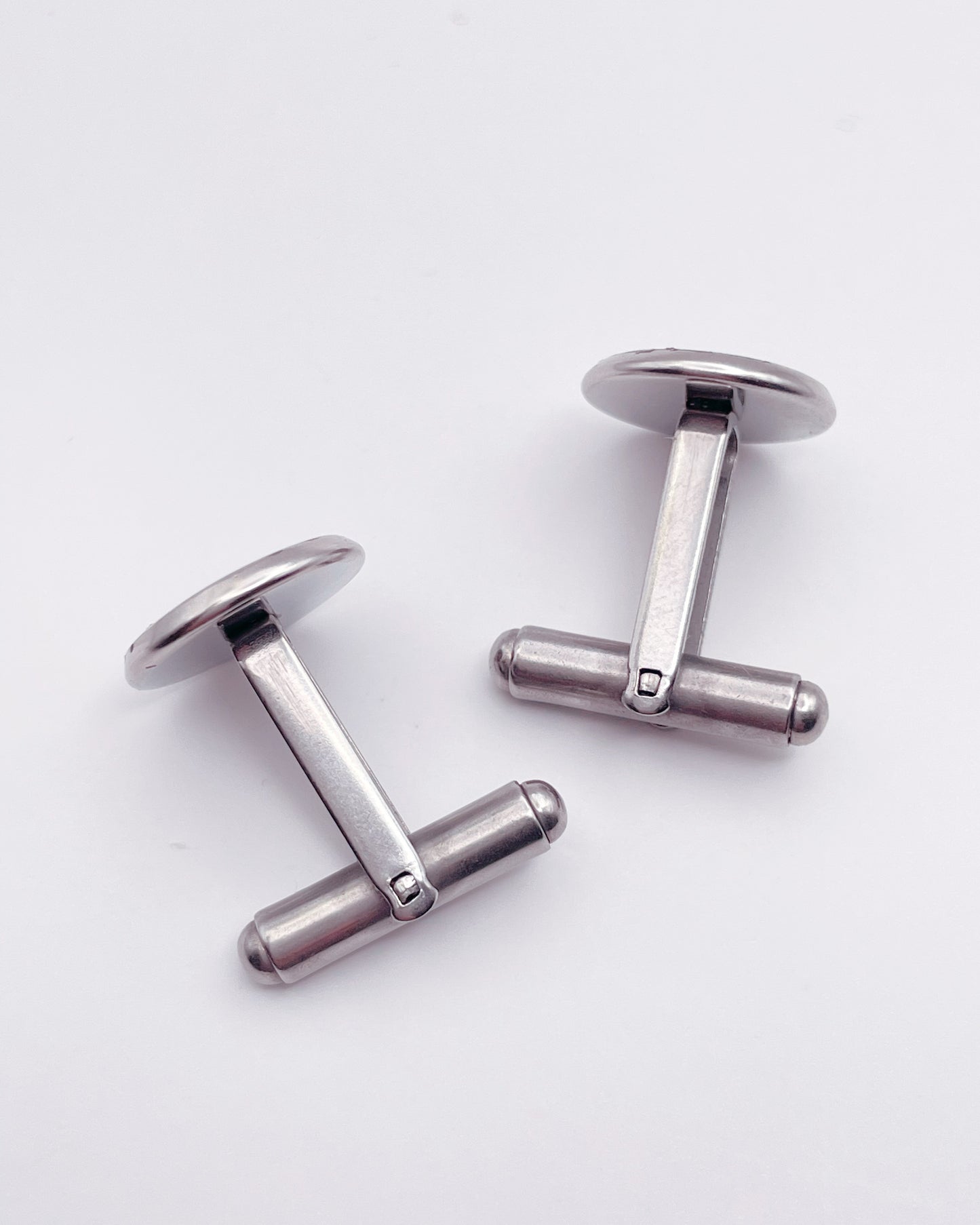 Cufflinks with real forgetmenot in silver or gold in 12mm