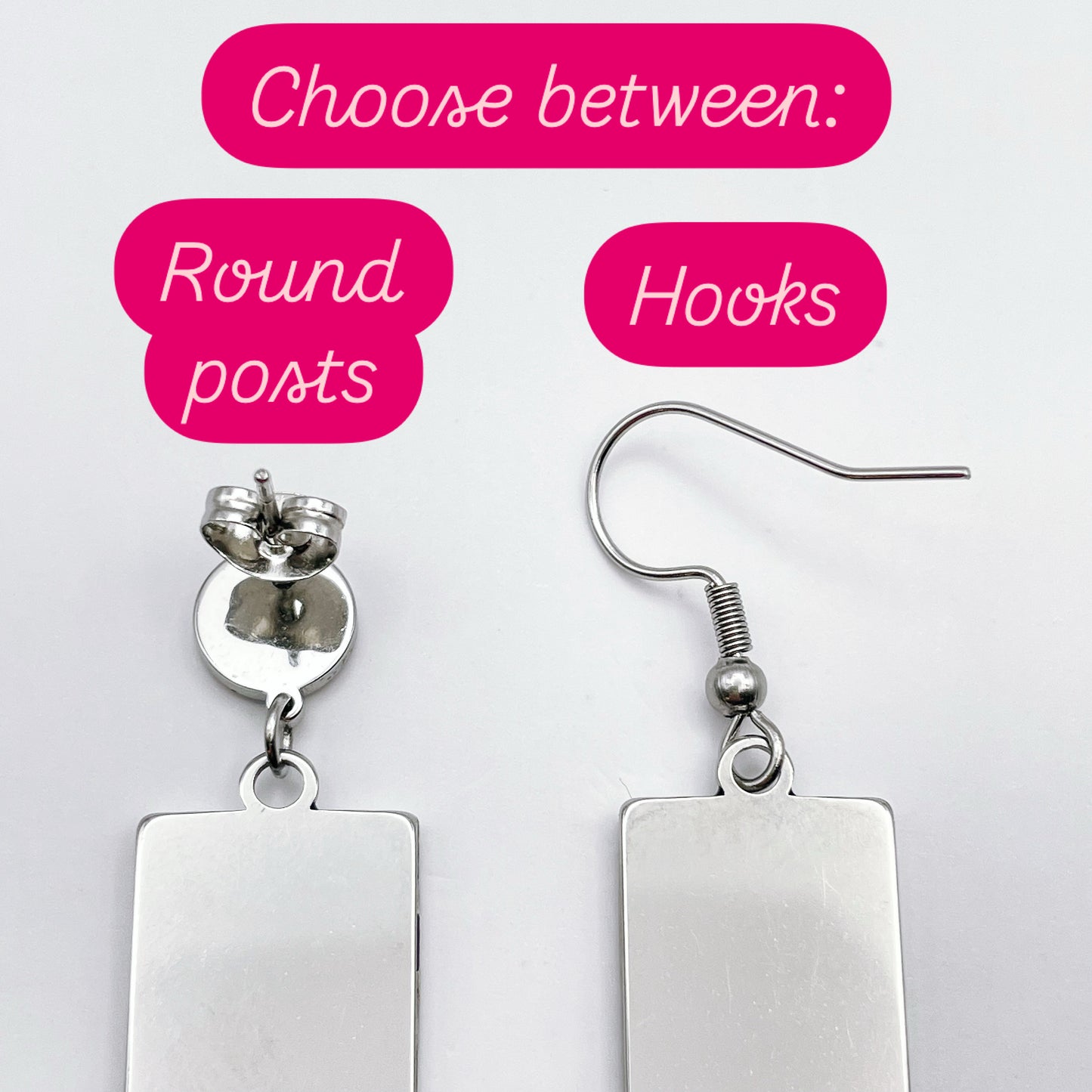 Long disco earrings with colourful sparkles in black lacquer