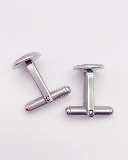 Bespoke customised cufflinks in different sizes