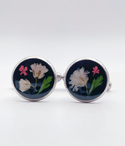 Bespoke customised cufflinks in different sizes