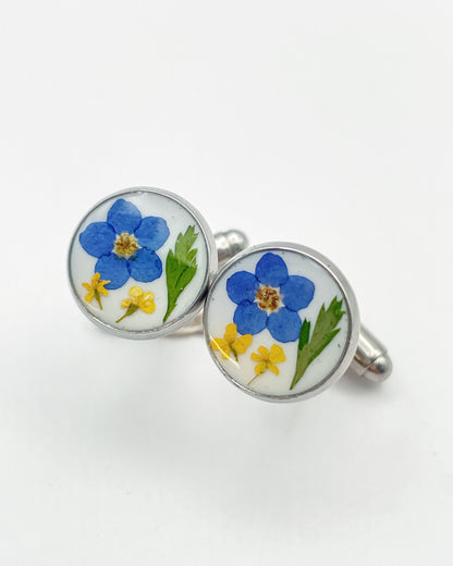 Bespoke customised cufflinks in different sizes