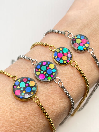 Collier pendentif Disco avec chaîne en taille micro, mini ou petite