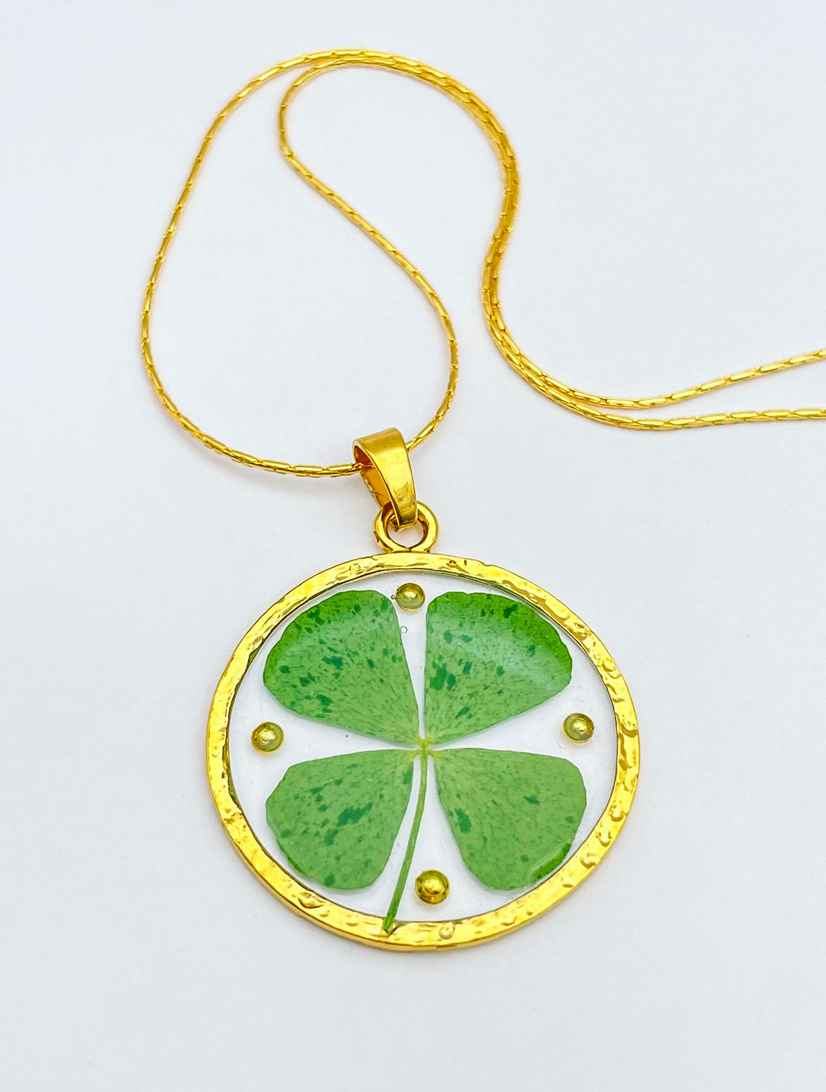 Four-leaf clover good luck earrings