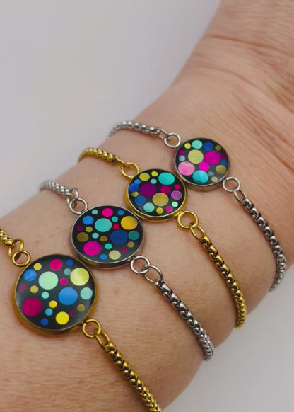 Collier pendentif Disco avec chaîne en taille micro, mini ou petite