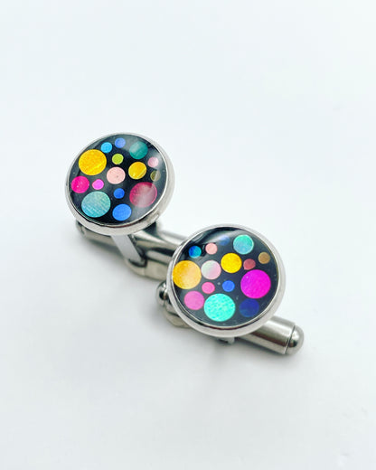 Bespoke customised cufflinks in different sizes